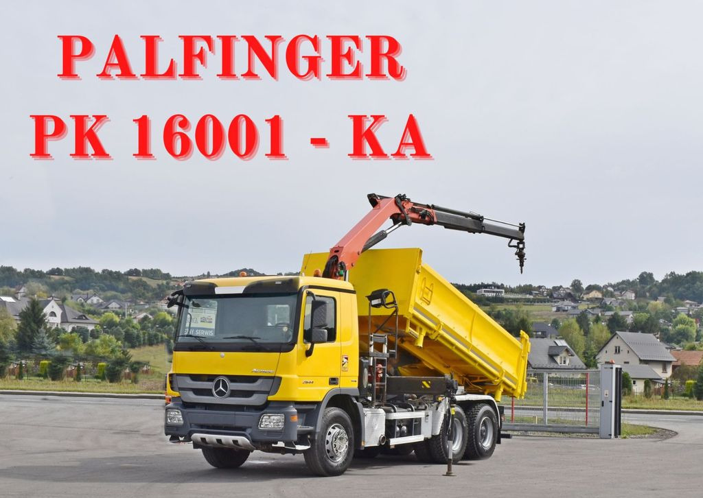 Mercedes-Benz ACTROS 2644 * PK 16001 - K A/FUNK * 6x4 - Camion grue, Camion benne: photos 1 Mercedes-Benz ACTROS 2644 * PK 16001 - K A/FUNK * 6x4 - Camion grue, Camion benne: photos 1