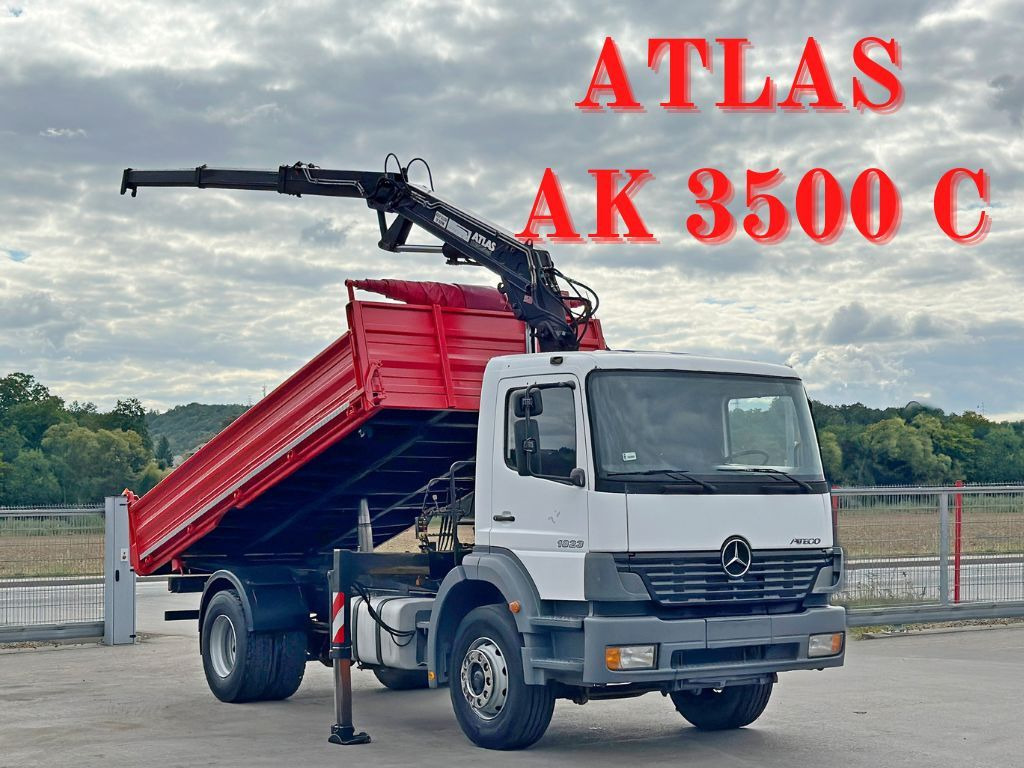 Mercedes-Benz ATEGO 1823 * KIPPER 5,25 m *ATLAS AK 3500C * TOP - Camion benne, Camion grue: photos 1 Mercedes-Benz ATEGO 1823 * KIPPER 5,25 m *ATLAS AK 3500C * TOP - Camion benne, Camion grue: photos 1