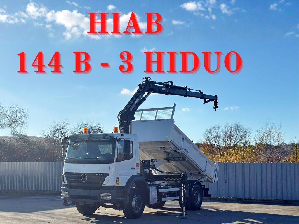 Mercedes-Benz AXOR 1833 * HIAB 144 B - 3 HIDUO + FUNK * TOP - Camion grue: photos 1 Mercedes-Benz AXOR 1833 * HIAB 144 B - 3 HIDUO + FUNK * TOP - Camion grue: photos 1