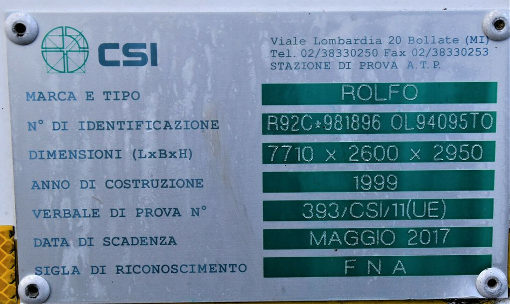 Remorque frigorifique ROLFO C201 KÜHLKOFFER 7,71 m* Topzustand!: photos 7