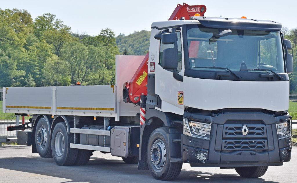 Renault C 380 * PRITSCHE 7,05 m* FASSI F 135C + FUNK - Camion grue: photos 3 Renault C 380 * PRITSCHE 7,05 m* FASSI F 135C + FUNK - Camion grue: photos 3