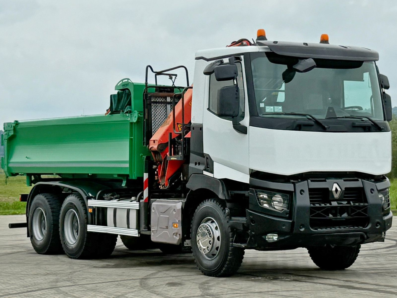 Renault C 430 *KIPPER 5,10 m + PK 16001 - K B* 6x4 - Camion benne, Camion grue: photos 4 Renault C 430 *KIPPER 5,10 m + PK 16001 - K B* 6x4 - Camion benne, Camion grue: photos 4
