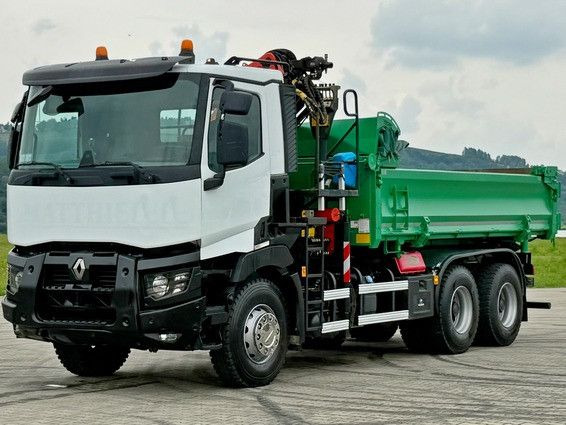 Renault C 430 *KIPPER 5,10 m + PK 16001 - K B* 6x4 - Camion grue: photos 5 Renault C 430 *KIPPER 5,10 m + PK 16001 - K B* 6x4 - Camion grue: photos 5