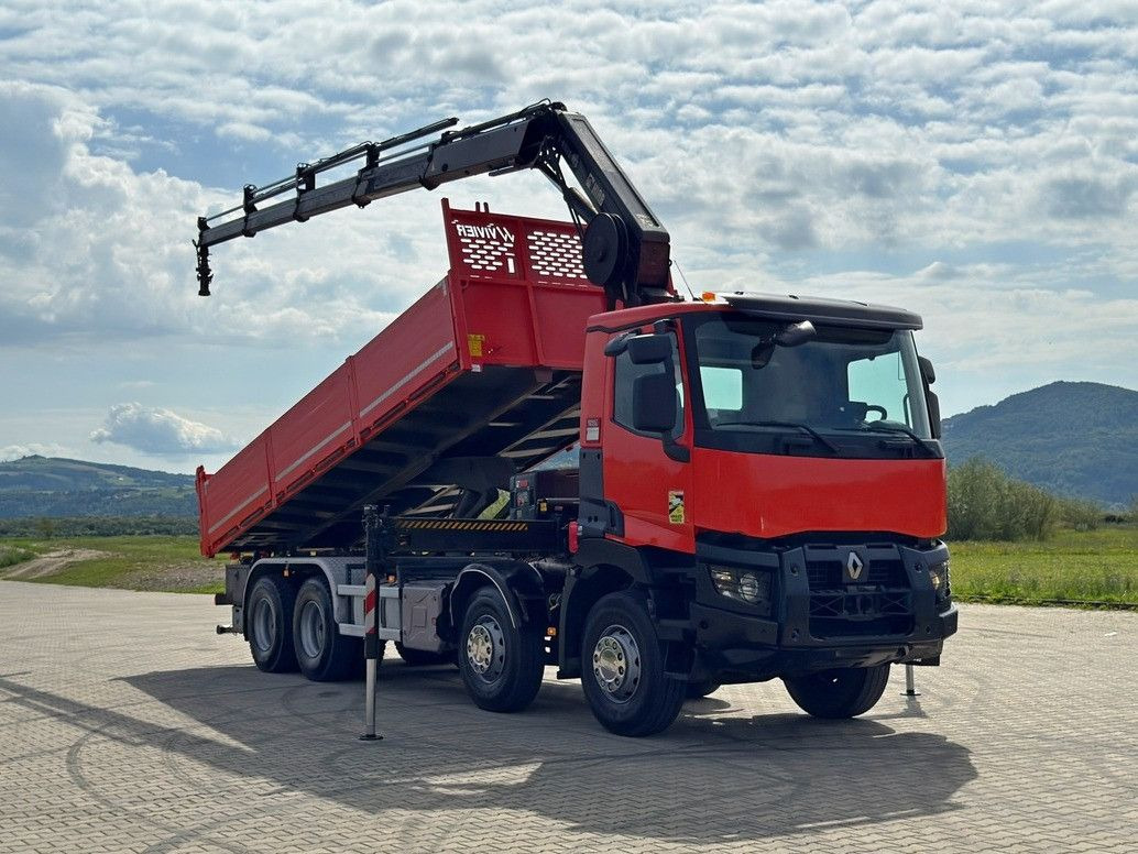 Renault C 430 *KIPPER 6,80m* HIAB X-HIDUO 188 ES-4 * 8x4 - Camion grue: photos 2 Renault C 430 *KIPPER 6,80m* HIAB X-HIDUO 188 ES-4 * 8x4 - Camion grue: photos 2