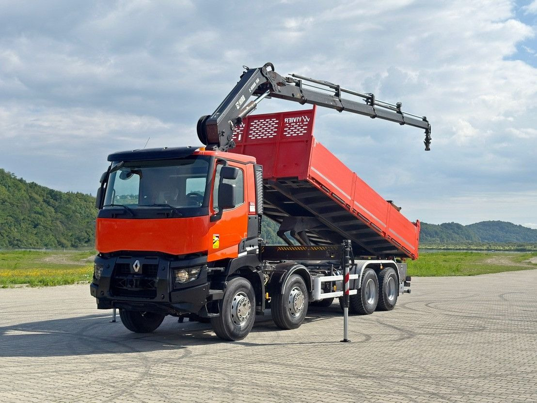 Renault C 430 *KIPPER 6,80m* HIAB X-HIDUO 188 ES-4 * 8x4 - Camion benne, Camion grue: photos 2 Renault C 430 *KIPPER 6,80m* HIAB X-HIDUO 188 ES-4 * 8x4 - Camion benne, Camion grue: photos 2