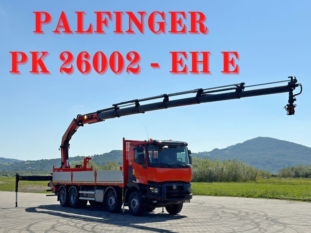 Renault C 430 * PRITSCHE 7,80m*PK 26002 - EH E/FUNK *8x4 - Camion grue: photos 1 Renault C 430 * PRITSCHE 7,80m*PK 26002 - EH E/FUNK *8x4 - Camion grue: photos 1