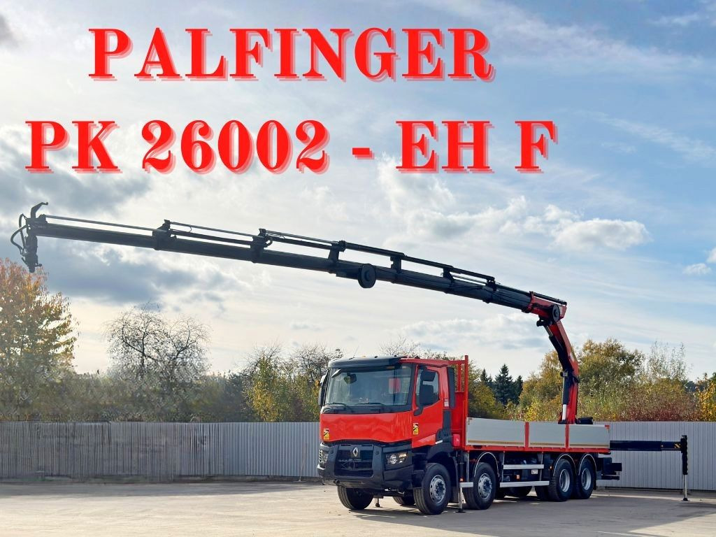 Renault C430 * PALFINGER PK 26002 - EH F + FUNK/ 8x4 - Camion grue: photos 1 Renault C430 * PALFINGER PK 26002 - EH F + FUNK/ 8x4 - Camion grue: photos 1