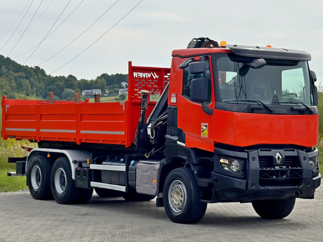Renault K 380 * HIAB 144 BS - 3 HIDUO + FUNK * 6x4 * TOP - Camion benne, Camion grue: photos 3 Renault K 380 * HIAB 144 BS - 3 HIDUO + FUNK * 6x4 * TOP - Camion benne, Camion grue: photos 3