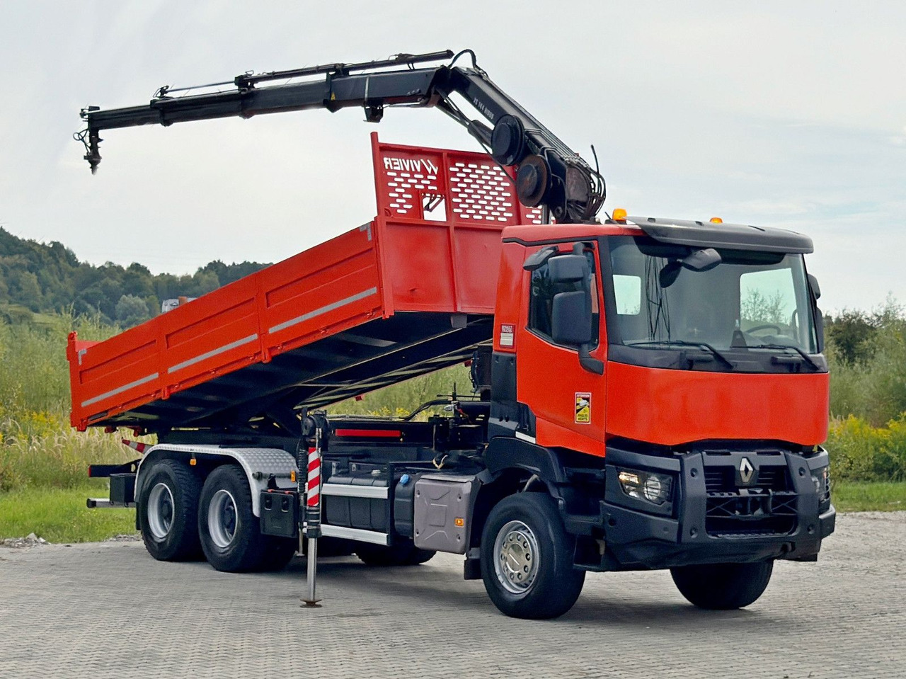 Renault K 380 * HIAB 144 BS - 3 HIDUO + FUNK * 6x4 * TOP - Camion grue: photos 2 Renault K 380 * HIAB 144 BS - 3 HIDUO + FUNK * 6x4 * TOP - Camion grue: photos 2