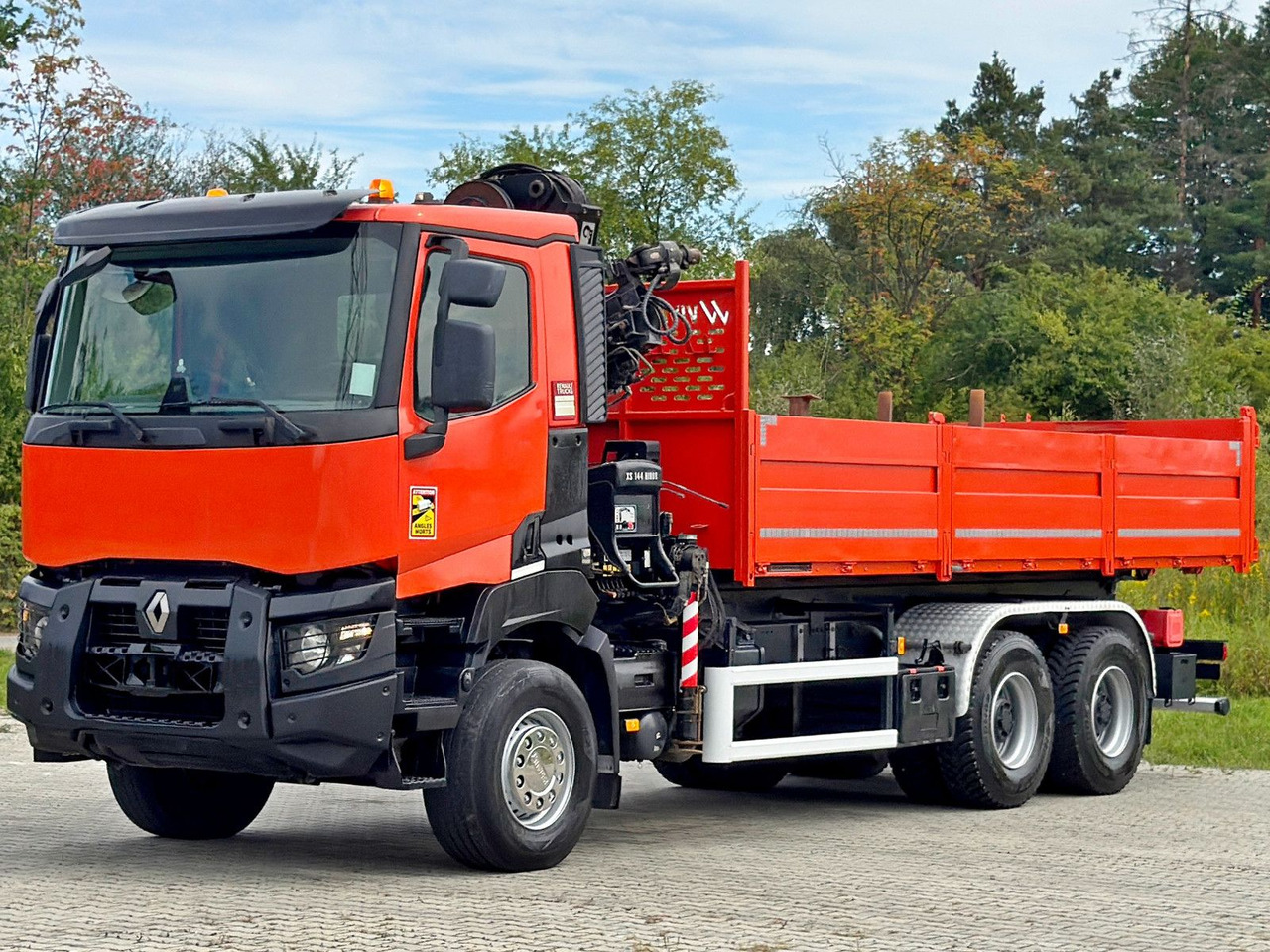 Renault K 380 * HIAB 144 BS - 3 HIDUO + FUNK * 6x4 * TOP - Camion benne, Camion grue: photos 4 Renault K 380 * HIAB 144 BS - 3 HIDUO + FUNK * 6x4 * TOP - Camion benne, Camion grue: photos 4