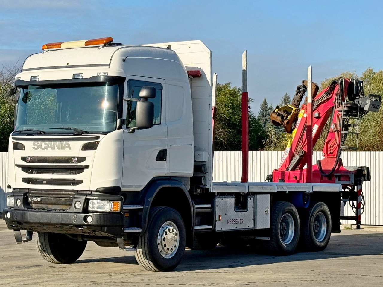 Scania G490* HOLZTRANSPORTER * PENZ 12Z8.70* 6x6 - Camion grumier, Camion grue: photos 4 Scania G490* HOLZTRANSPORTER * PENZ 12Z8.70* 6x6 - Camion grumier, Camion grue: photos 4