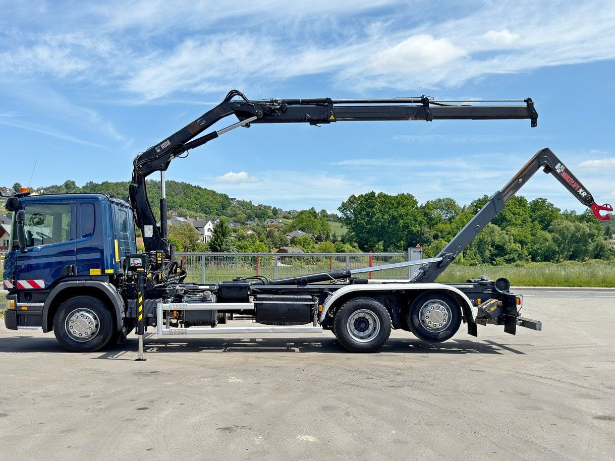 Scania P 360 * ABROLLKIPPER * HIAB 111 BS -2 HIDUO/FUNK - Camion ampliroll, Camion grue: photos 5 Scania P 360 * ABROLLKIPPER * HIAB 111 BS -2 HIDUO/FUNK - Camion ampliroll, Camion grue: photos 5