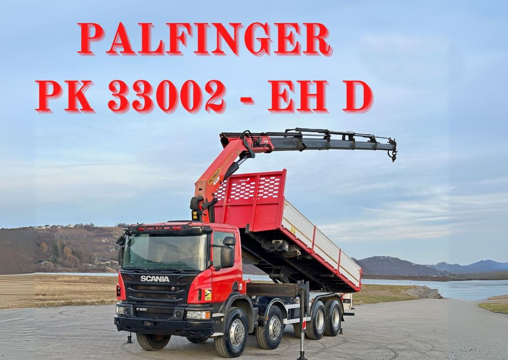 Scania P 400 Kipper 6,80 m * PK 33002-EH D + FUNK * 8x4 Scania P 400 Kipper 6,80 m * PK 33002-EH D + FUNK * 8x4 - Camion grue, Camion benne: photos 1 Scania P 400 Kipper 6,80 m * PK 33002-EH D + FUNK * 8x4 Scania P 400 Kipper 6,80 m * PK 33002-EH D + FUNK * 8x4 - Camion grue, Camion benne: photos 1