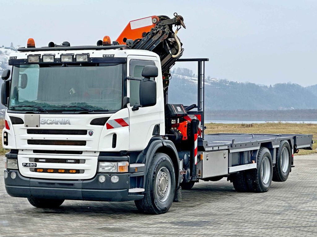 Scania P 420* PLATFORM 6,80m * PK 29002+FUNK * TOP - Remorqueuse: photos 4 Scania P 420* PLATFORM 6,80m * PK 29002+FUNK * TOP - Remorqueuse: photos 4