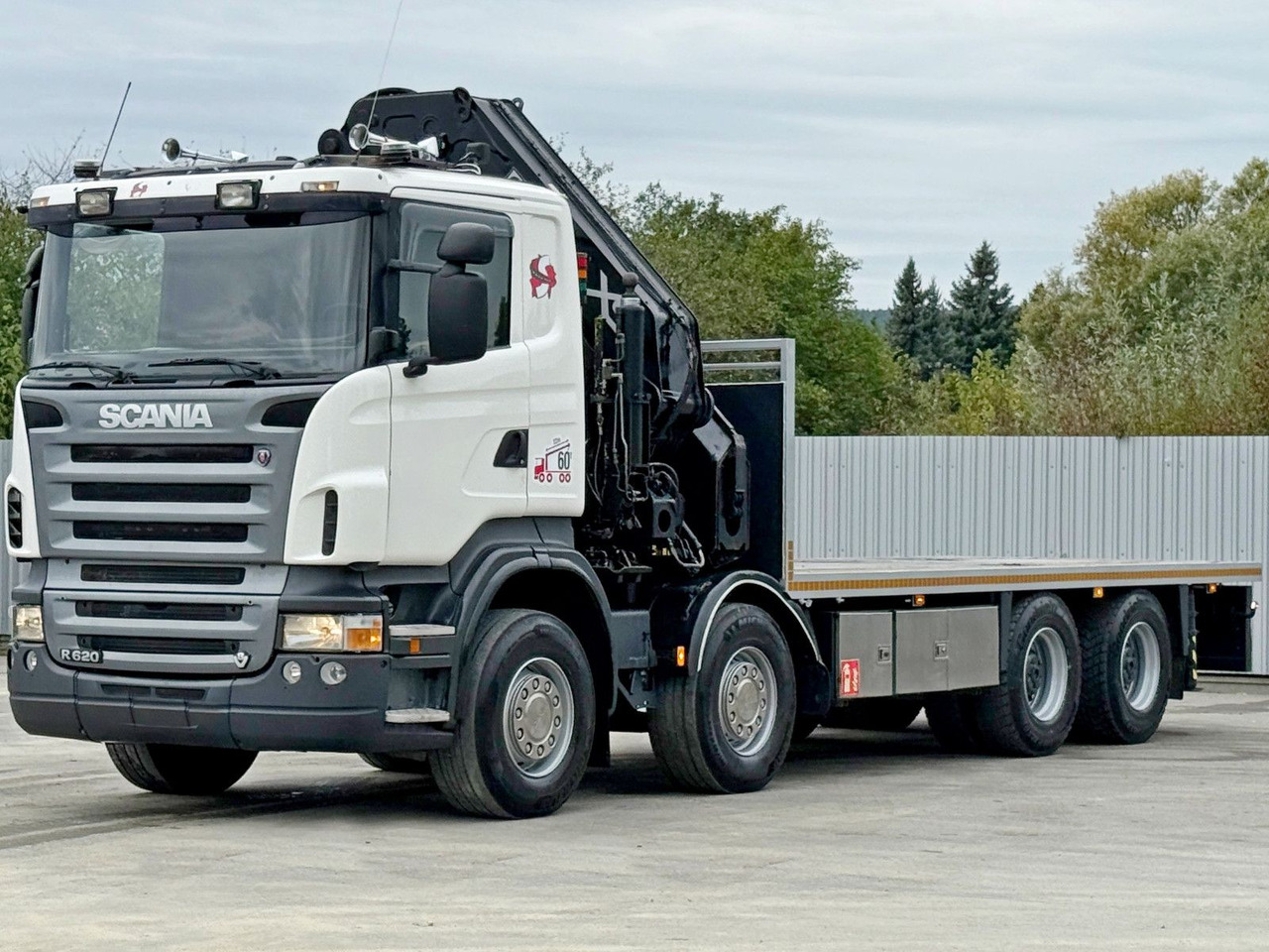 Scania R 620*PLATFORM 6,45m*HIAB 600 E - 9 + FUNK / 8x4 - Camion grue: photos 3 Scania R 620*PLATFORM 6,45m*HIAB 600 E - 9 + FUNK / 8x4 - Camion grue: photos 3