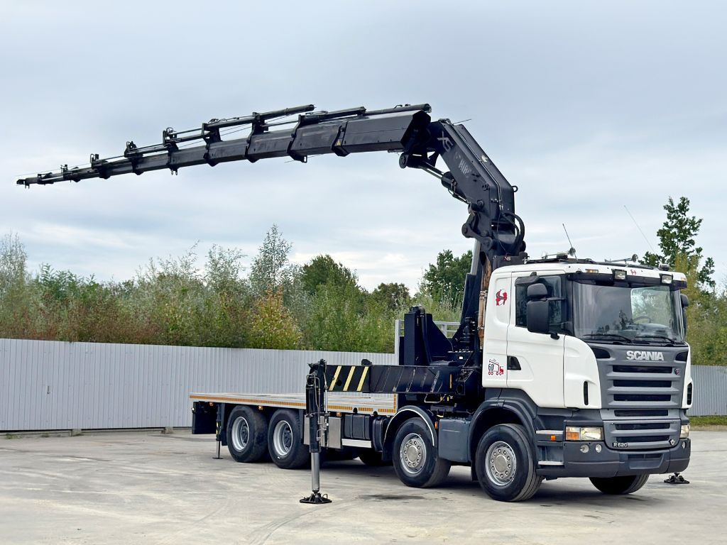 Scania R 620*PLATFORM 6,45m*HIAB 600 E - 9 + FUNK / 8x4 - Camion grue: photos 2 Scania R 620*PLATFORM 6,45m*HIAB 600 E - 9 + FUNK / 8x4 - Camion grue: photos 2