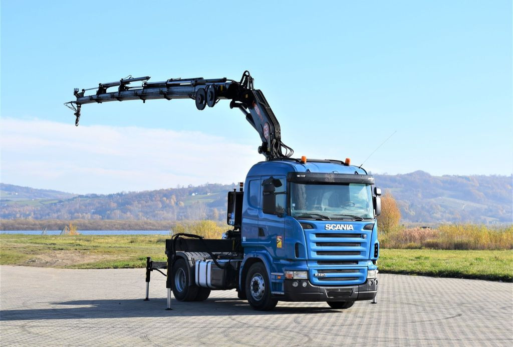 Scania R420 * Sattelzugmaschine + PM SERIE 25/FUNK *TOP - Camion grue: photos 2 Scania R420 * Sattelzugmaschine + PM SERIE 25/FUNK *TOP - Camion grue: photos 2