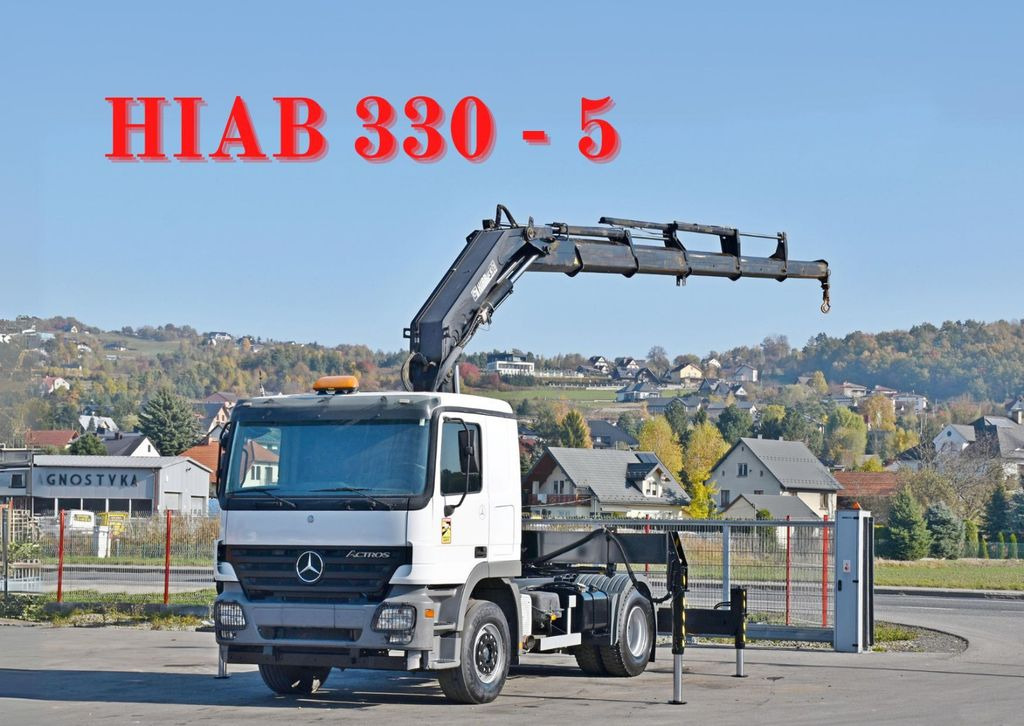 Mercedes-Benz ACTROS 1844 * Sattelzugmaschine *HIAB 330-5/FUNK - Tracteur routier: photos 1 Mercedes-Benz ACTROS 1844 * Sattelzugmaschine *HIAB 330-5/FUNK - Tracteur routier: photos 1