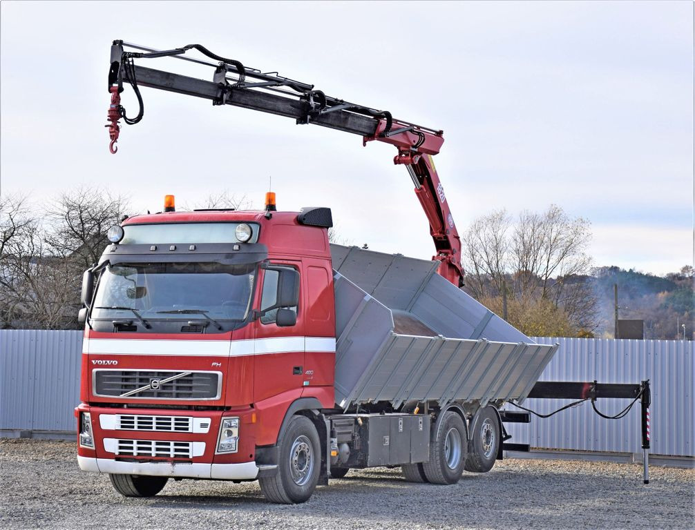 Volvo FH 480 Kipper 6,20m + HMF 1823 K3 + FUNK - Camion grue, Camion benne: photos 2 Volvo FH 480 Kipper 6,20m + HMF 1823 K3 + FUNK - Camion grue, Camion benne: photos 2