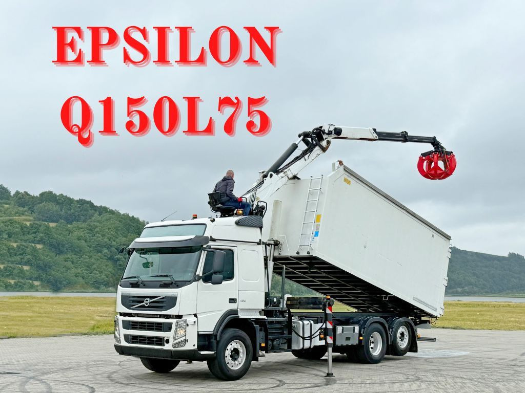 Volvo FM 420 Kipper 6,20 m * EPSILON Q150L75 *TOP - Camion grue: photos 1 Volvo FM 420 Kipper 6,20 m * EPSILON Q150L75 *TOP - Camion grue: photos 1