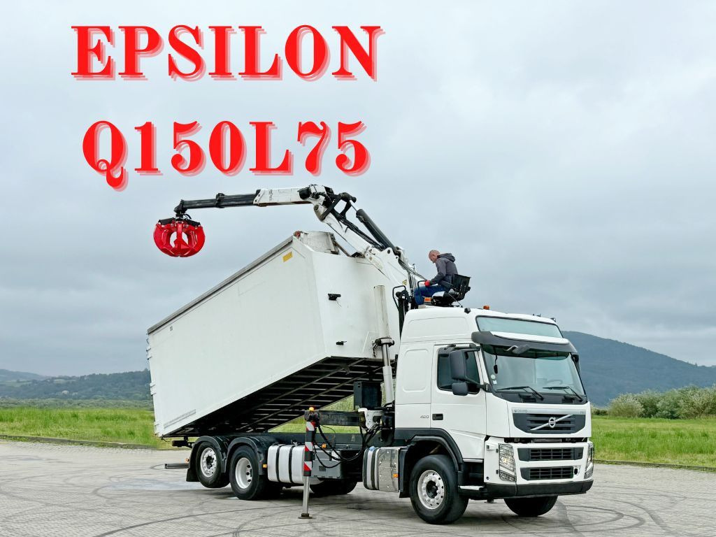 Volvo FM 420 Kipper 6,20 m * EPSILON Q150L75 *TOP - Camion benne, Camion grue: photos 1 Volvo FM 420 Kipper 6,20 m * EPSILON Q150L75 *TOP - Camion benne, Camion grue: photos 1