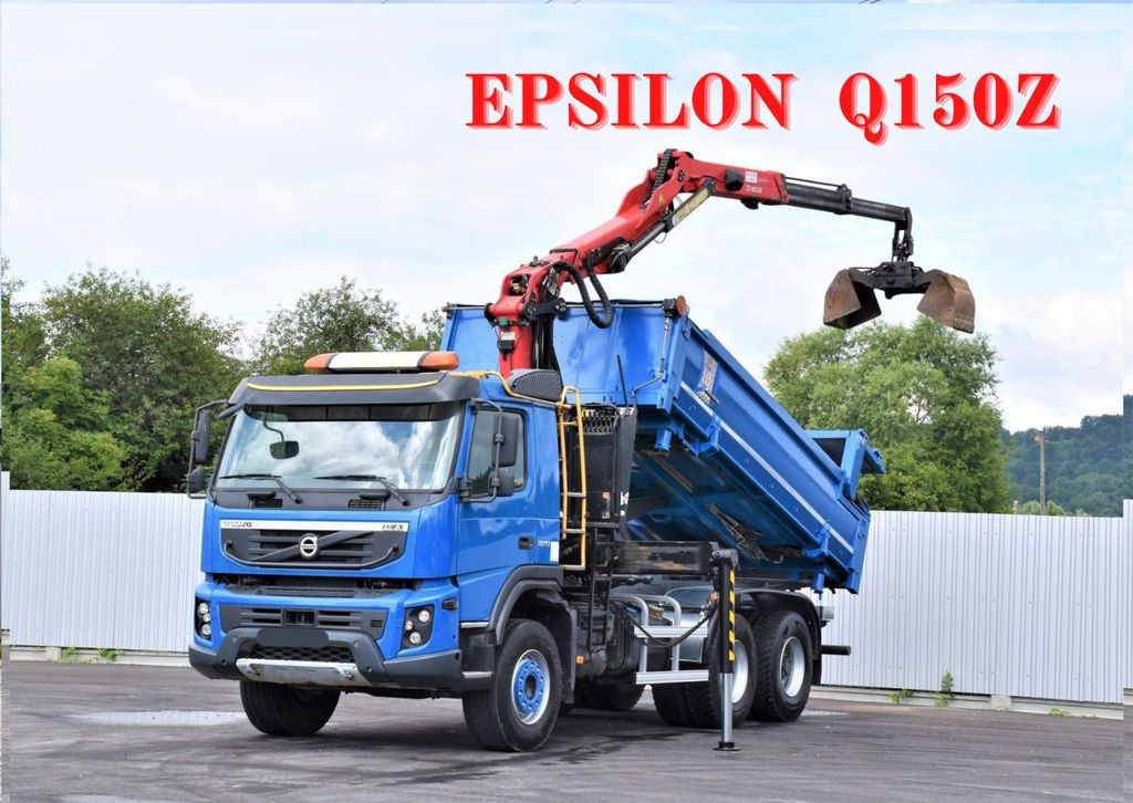 Volvo FMX 370 Kipper 4,90m *EPSILON Q150Z/FUNK*6x4 - Camion grue, Camion benne: photos 1 Volvo FMX 370 Kipper 4,90m *EPSILON Q150Z/FUNK*6x4 - Camion grue, Camion benne: photos 1