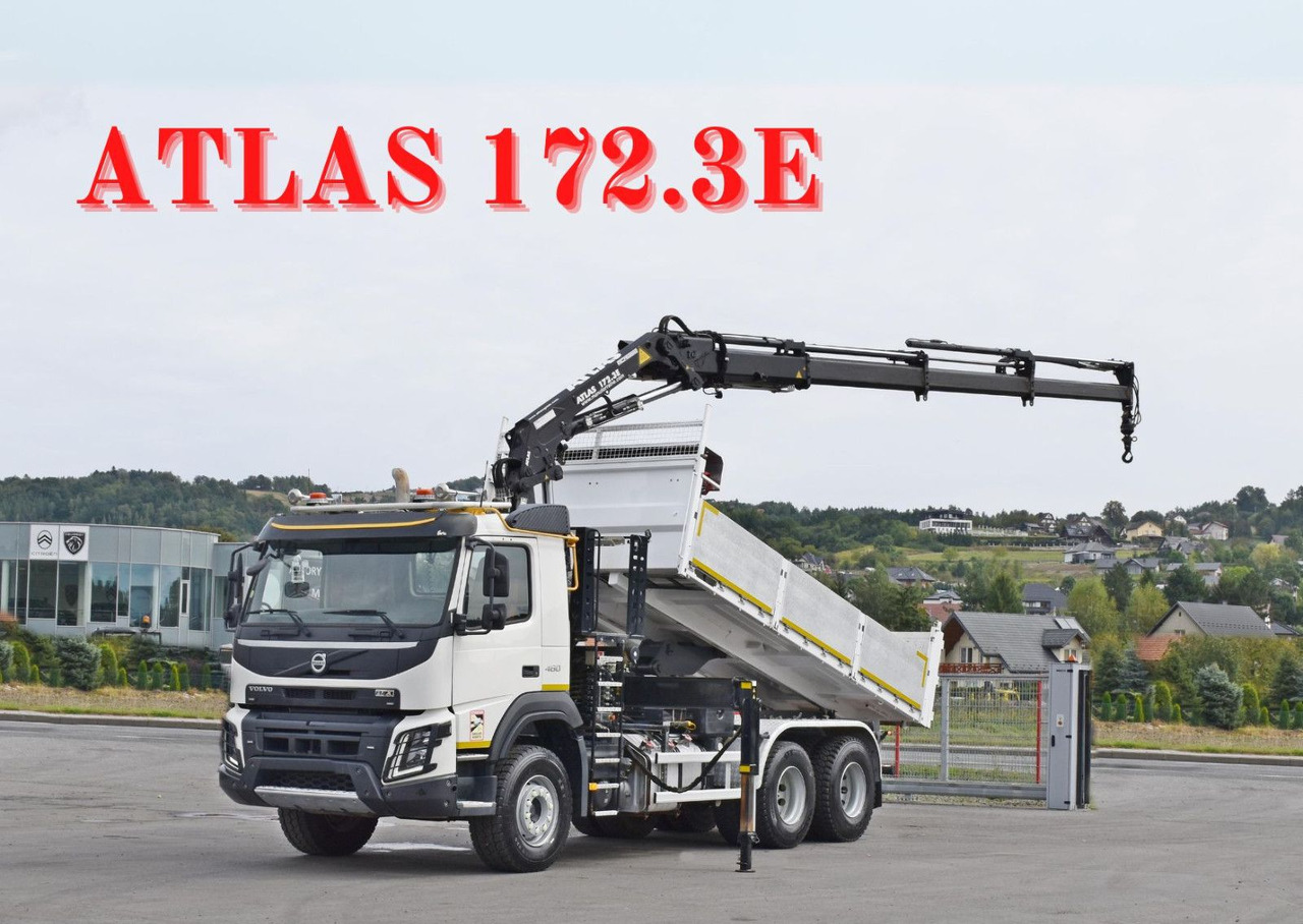 Volvo FMX 460 Kipper 5,40m *ATLAS 172.3E/FUNK *6x4 - Camion benne: photos 1 Volvo FMX 460 Kipper 5,40m *ATLAS 172.3E/FUNK *6x4 - Camion benne: photos 1