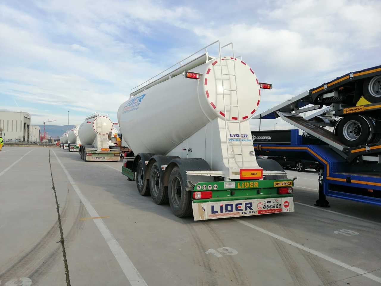 Semi-remorque citerne pour transport de ciment neuf LIDER 2022 MODEL NEW CEMENT TANKER: photos 17