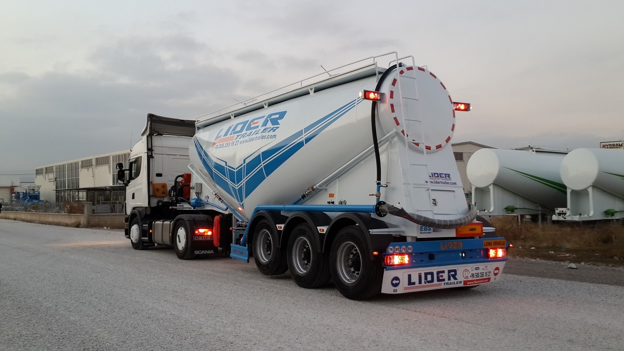 Semi-remorque citerne pour transport de ciment neuf LIDER 2025  MODEL NEW CEMENT TANKER: photos 12