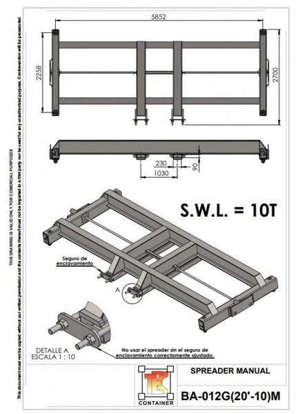 TEC Container BA-350G (20 FT) - Accessoire pour Matériel de manutention: photos 2 TEC Container BA-350G (20 FT) - Accessoire pour Matériel de manutention: photos 2