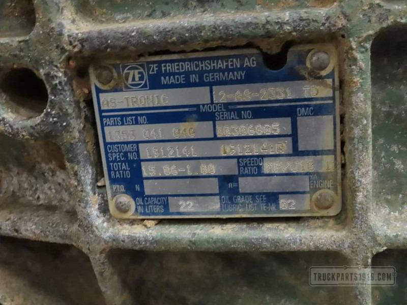 DAF 2011076 Versnellingsbak 12AS2331TD+IT3 - Boîte de vitesse pour Camion: photos 3 DAF 2011076 Versnellingsbak 12AS2331TD+IT3 - Boîte de vitesse pour Camion: photos 3