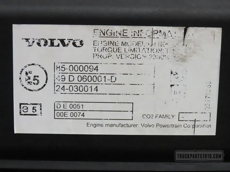 Volvo 23639097 Motor D11K430 E6 Volvo - Moteur pour Camion: photos 3 Volvo 23639097 Motor D11K430 E6 Volvo - Moteur pour Camion: photos 3