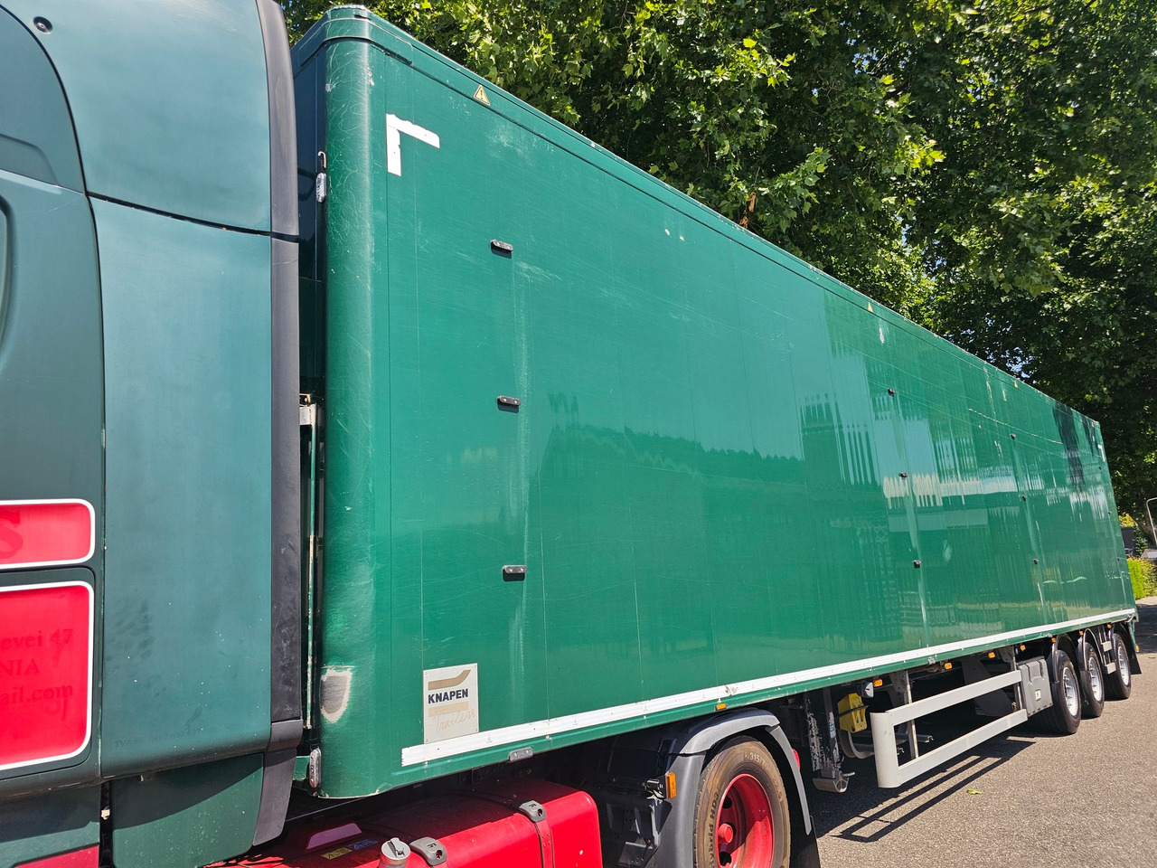 Knapen K200 With Steering Axle - Semi-remorque à fond mouvant: photos 5 Knapen K200 With Steering Axle - Semi-remorque à fond mouvant: photos 5