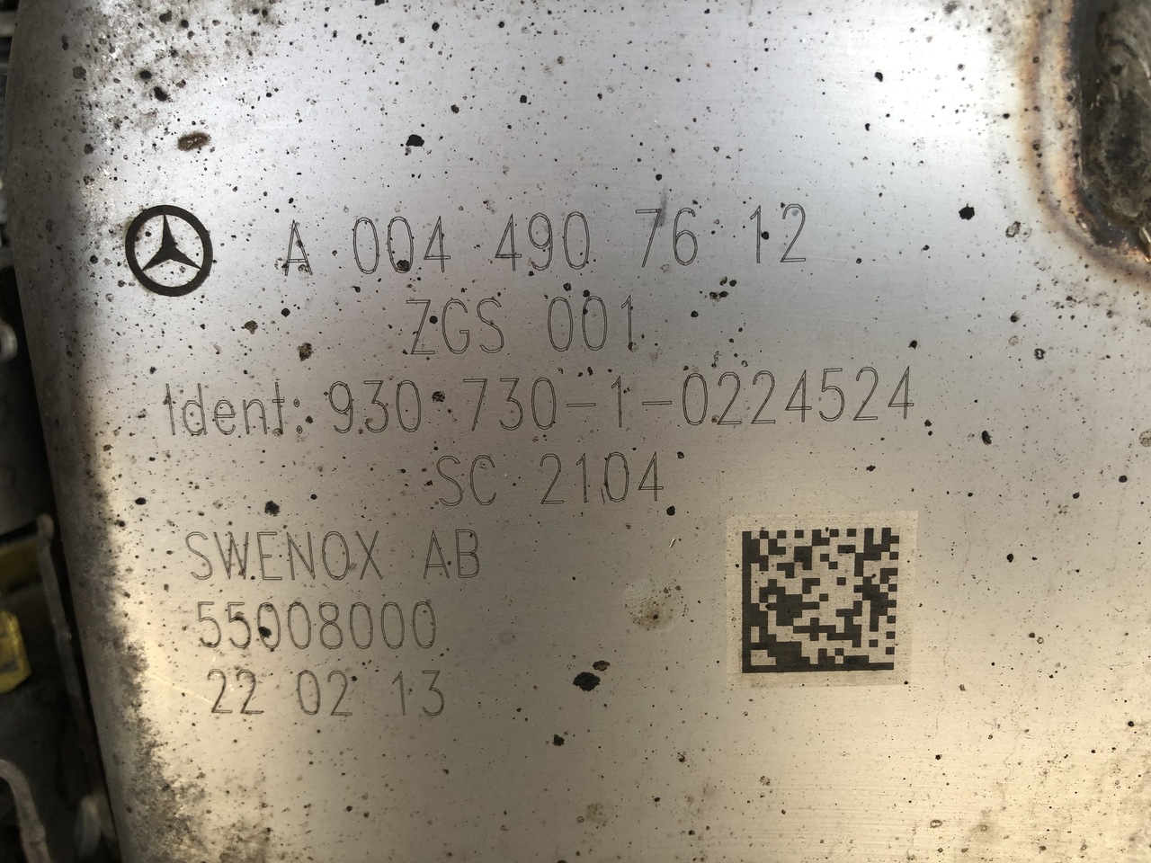 EXHAUST AFTERTREATMENT EURO6-EURO5 MERCEDES ACTROS MP4 - Collecteur d'échappement pour Camion: photos 2 EXHAUST AFTERTREATMENT EURO6-EURO5 MERCEDES ACTROS MP4 - Collecteur d'échappement pour Camion: photos 2