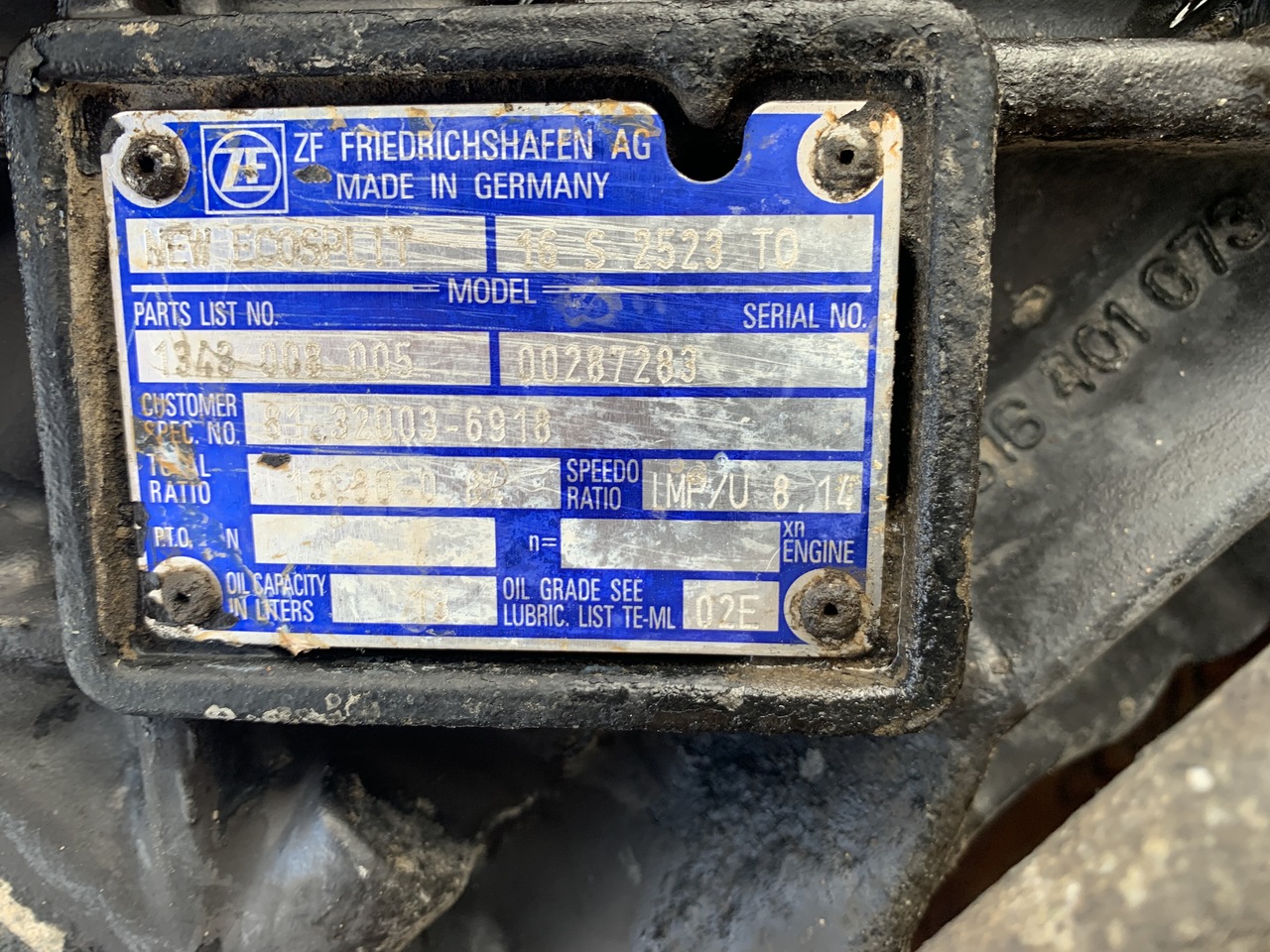 GEARBOX 16S2523 MAN TGA - Boîte de vitesse pour Camion: photos 2 GEARBOX 16S2523 MAN TGA - Boîte de vitesse pour Camion: photos 2