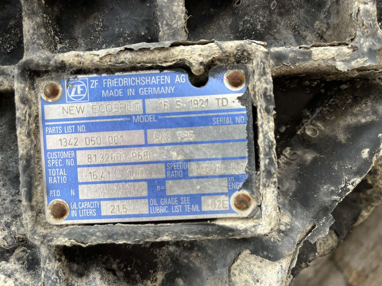 GEARBOX ZF 16S1921TD INTARDER MAN TGA - Boîte de vitesse et pièces pour Camion: photos 4 GEARBOX ZF 16S1921TD INTARDER MAN TGA - Boîte de vitesse et pièces pour Camion: photos 4