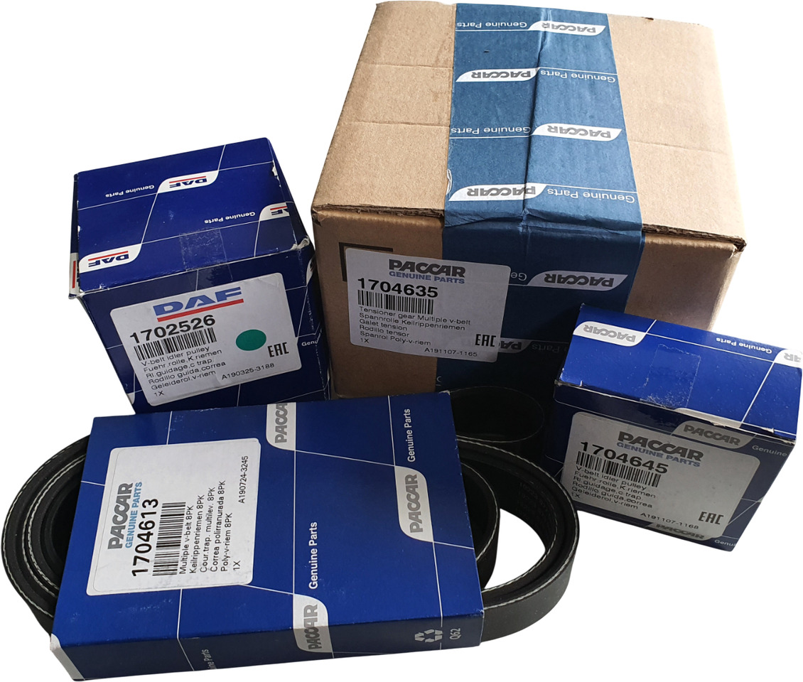 DAF SPANROL MET POLY-V RIEMSET 8-RIB (8PK) | 1706837 - Tendeur de courroie pour Camion: photos 1 DAF SPANROL MET POLY-V RIEMSET 8-RIB (8PK) | 1706837 - Tendeur de courroie pour Camion: photos 1