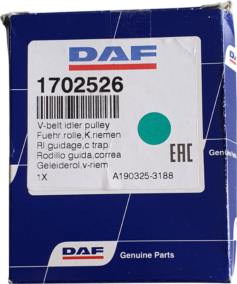 DAF SPANROL MET POLY-V RIEMSET 8-RIB (8PK) | 1706837 - Tendeur de courroie pour Camion: photos 3 DAF SPANROL MET POLY-V RIEMSET 8-RIB (8PK) | 1706837 - Tendeur de courroie pour Camion: photos 3