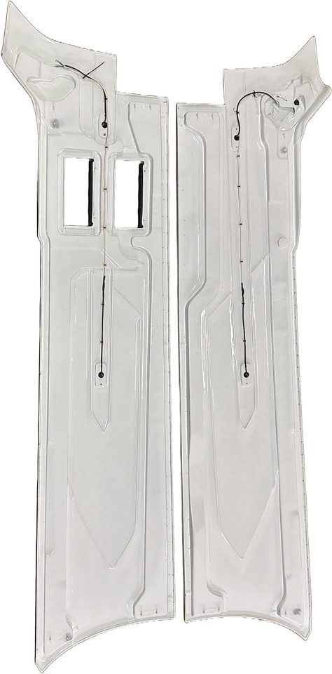 DAF XG XG+ XF ZIJSKIRT SET WB 4000mm 2022- COLOR CRISTAL WHITE , E1980,COMPLEET MET BEVESTIGING. 000217C1B - Pare-chocs pour Camion: photos 2 DAF XG XG+ XF ZIJSKIRT SET WB 4000mm 2022- COLOR CRISTAL WHITE , E1980,COMPLEET MET BEVESTIGING. 000217C1B - Pare-chocs pour Camion: photos 2