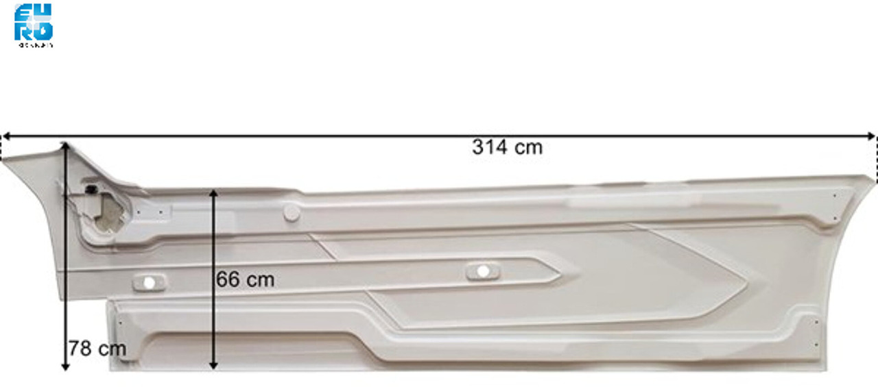 DAF XG XG+ XF ZIJSKIRT SET WB 4000mm 2022- PRIMER ,COMPLEET MET BEVESTIGING. - Carrosserie et extérieur pour Camion: photos 3 DAF XG XG+ XF ZIJSKIRT SET WB 4000mm 2022- PRIMER ,COMPLEET MET BEVESTIGING. - Carrosserie et extérieur pour Camion: photos 3