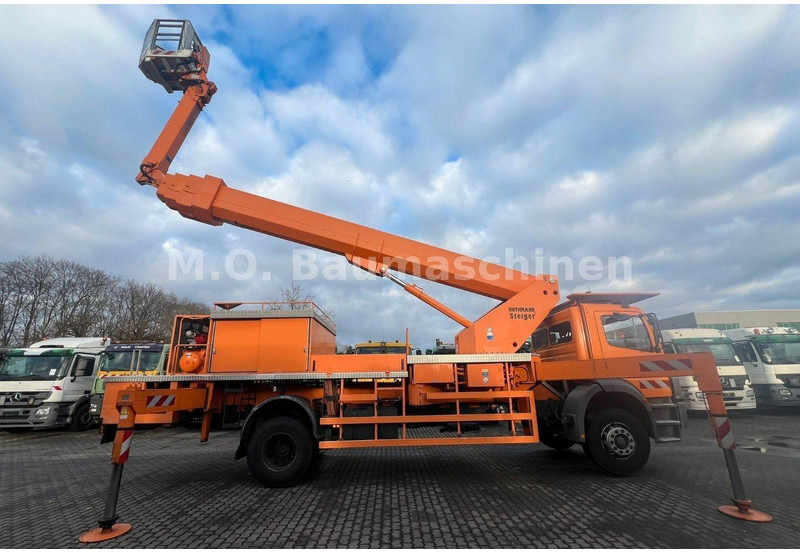 Camion, Camion grue Mercedes-Benz Atego 1928 Ruthmann T 435 45 m: photos 9