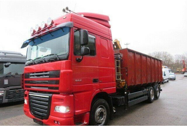 DAF XF105.410 6x2 Container + Crane - Camion multibenne: photos 1 DAF XF105.410 6x2 Container + Crane - Camion multibenne: photos 1