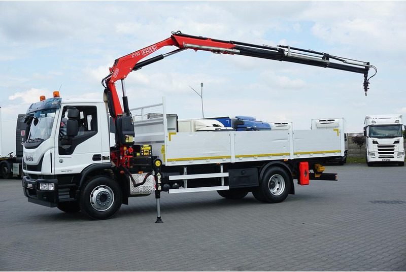 Iveco EUROCARGO / 160-21 / SKRZYNIOWY + HDS / FASSI F110 / ROTATOR / P - Fourgon plateau: photos 4 Iveco EUROCARGO / 160-21 / SKRZYNIOWY + HDS / FASSI F110 / ROTATOR / P - Fourgon plateau: photos 4