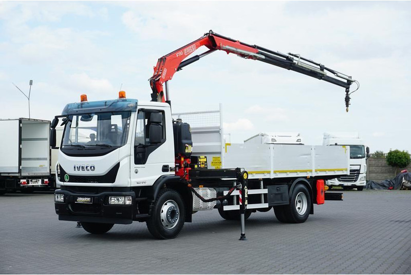 Iveco EUROCARGO / 160-21 / SKRZYNIOWY + HDS / FASSI F110 / ROTATOR / P - Fourgon plateau: photos 1 Iveco EUROCARGO / 160-21 / SKRZYNIOWY + HDS / FASSI F110 / ROTATOR / P - Fourgon plateau: photos 1