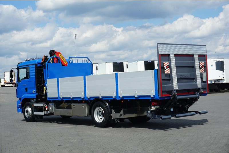 MAN TGM 18.290 / SKRZYNIOWY + HDS + WINDA / PALFINGER PK 12002 / - Camion plateau, Camion grue: photos 5 MAN TGM 18.290 / SKRZYNIOWY + HDS + WINDA / PALFINGER PK 12002 / - Camion plateau, Camion grue: photos 5