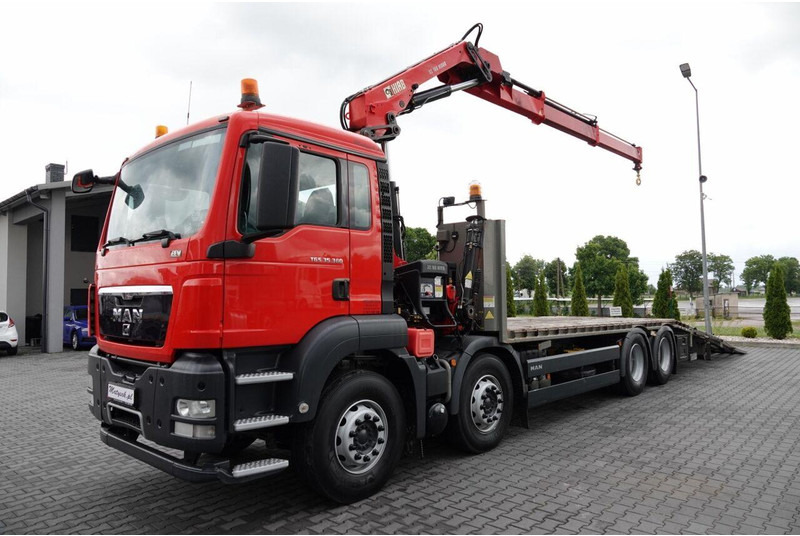 MAN TGS 35.360 / 8x2-4 / LAWETA + HDS HIAB 166 E-2 / OŚ PODNOSZONA / - Remorqueuse: photos 2 MAN TGS 35.360 / 8x2-4 / LAWETA + HDS HIAB 166 E-2 / OŚ PODNOSZONA / - Remorqueuse: photos 2