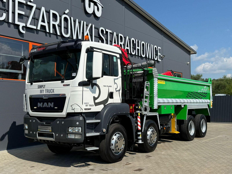 MAN TGS TGX 35.400 // 8x4 // E5 // wywrotka kiper + HDS z czerpakiem - Camion benne, Camion grue: photos 2 MAN TGS TGX 35.400 // 8x4 // E5 // wywrotka kiper + HDS z czerpakiem - Camion benne, Camion grue: photos 2