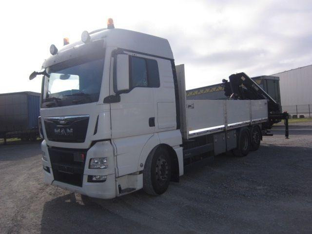 MAN TGX 26.440 mit Hiab-Kran Funkfernbedienung - Camion plateau, Camion grue: photos 2 MAN TGX 26.440 mit Hiab-Kran Funkfernbedienung - Camion plateau, Camion grue: photos 2