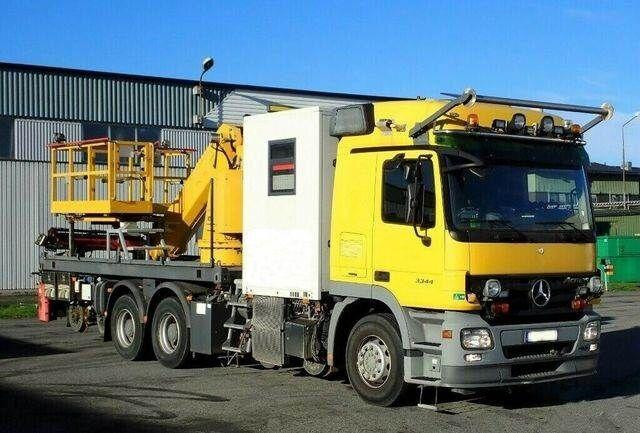 Camion avec nacelle Mercedes-Benz 3344 SRT SCHÖRLING Road Rail Railway Zweiweg: photos 10