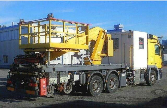 Camion avec nacelle Mercedes-Benz 3344 SRT SCHÖRLING Road Rail Railway Zweiweg: photos 11